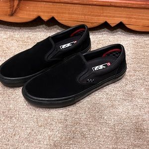 Black vans Pop Cushion slip-ons US-9